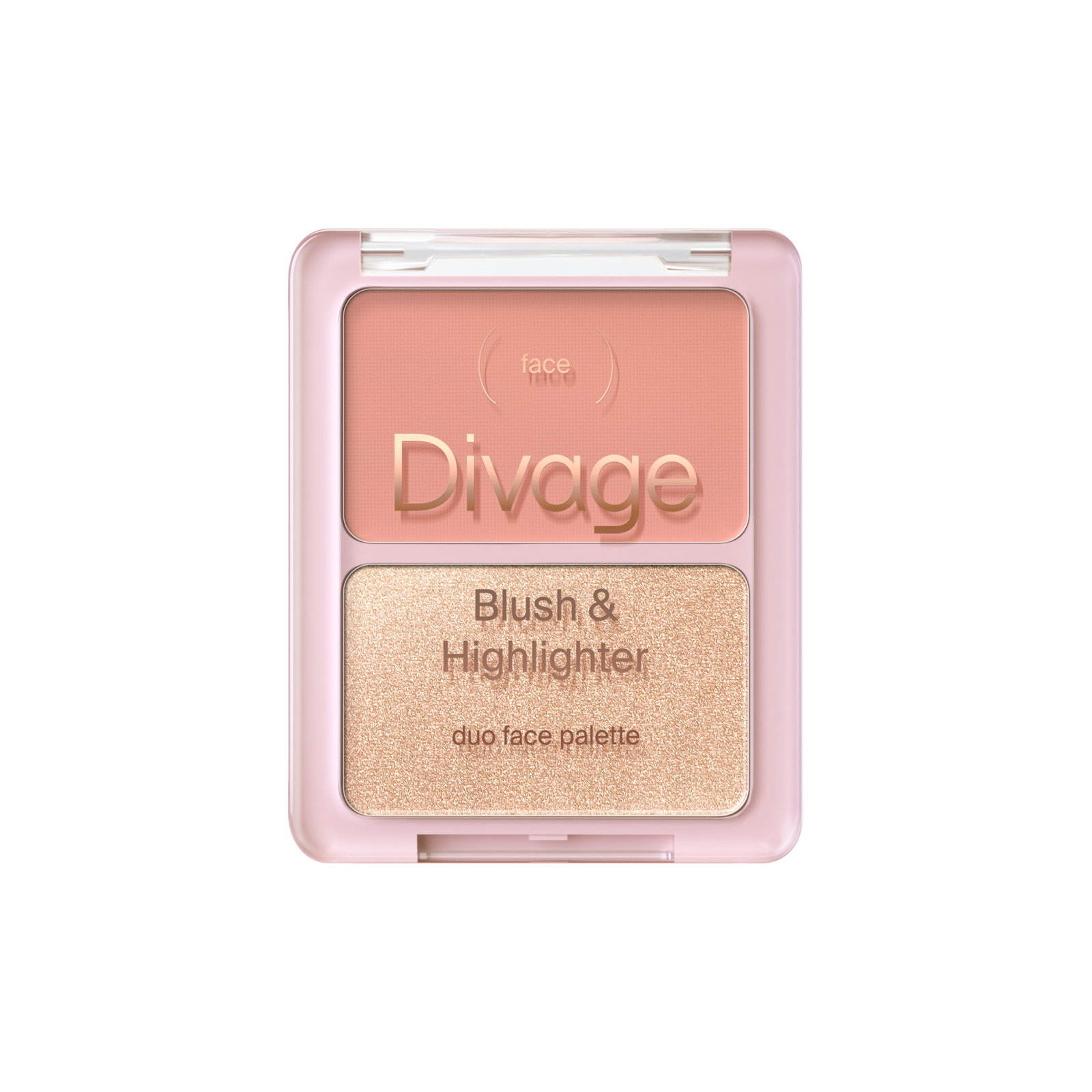    Blush & Highlighter Duo Face Palette.  01