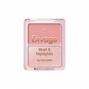    Blush & Highlighter Duo Face Palette.  02